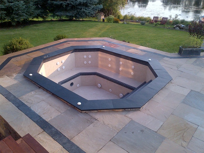 Materials needed for a built-in jacuzzi