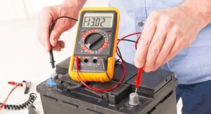 What voltage should a healthy alternator show