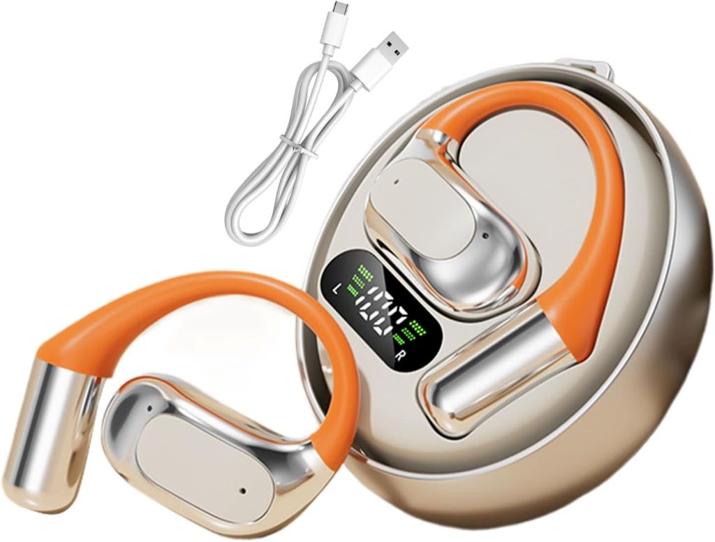 A close-up image showing the internal components of a modern translator earbud, highlighting the processor and battery