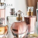 Close-up comparison showing authentic luxury perfume bottle next to counterfeit version highlighting packaging differences and quality markers