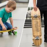 Mini skateboard vs regular skateboard size comparison