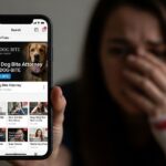 Dog bite attorney consulting with injury victim