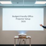 Budget-friendly projector setup for small office space