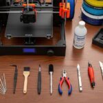 Cleaning a 3D printer nozzle using maintenance needle tool