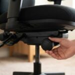 Office chair leaning inspection under seat mechanism