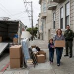 Residential neighbourhood in San Francisco with apartment buildings