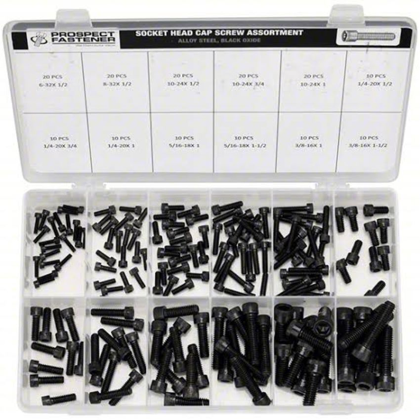 Organized bolts and nuts in a storage case in Pennsylvania (PA)