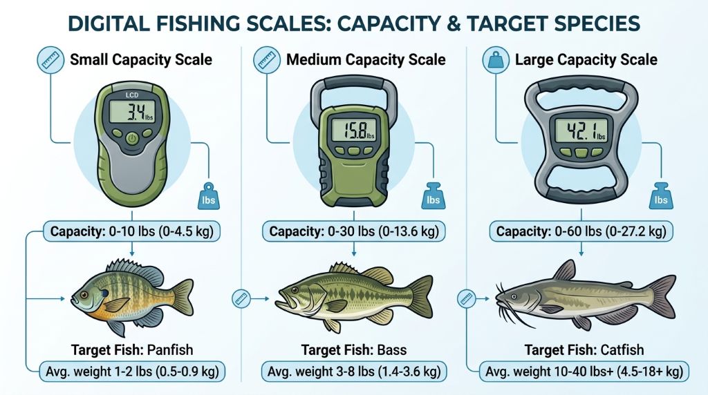 Choosing a digital scale for different fish sizes