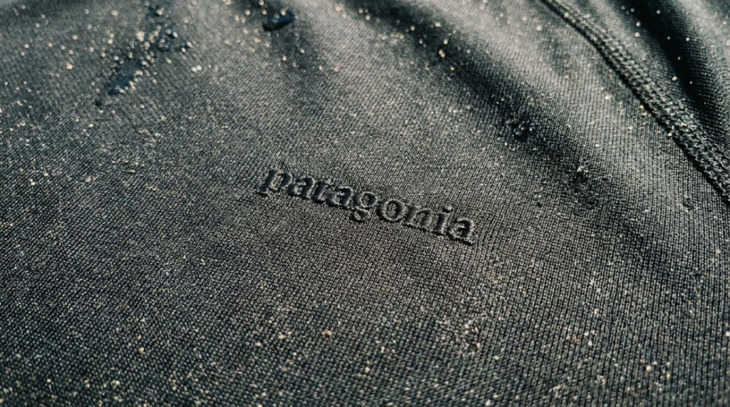 Close-up of tightly woven UV protection fabric on a surf shirt.